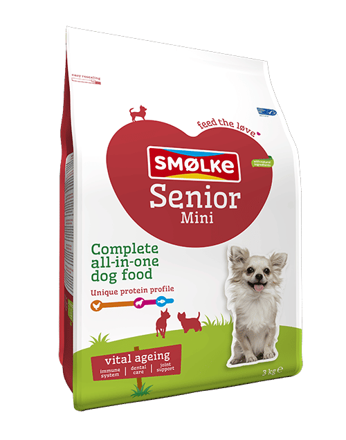 smolke senior mini 3kg verpakking