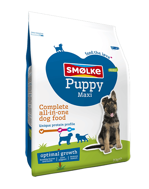 smolke puppy maxi 3kg verpakking